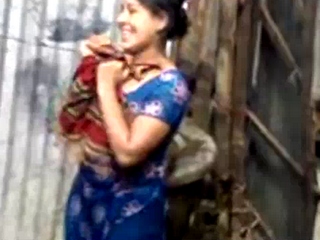 Vid gal 354 Indian village bhabhi taking open shower and